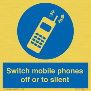 Switch mobile phones off or to silent